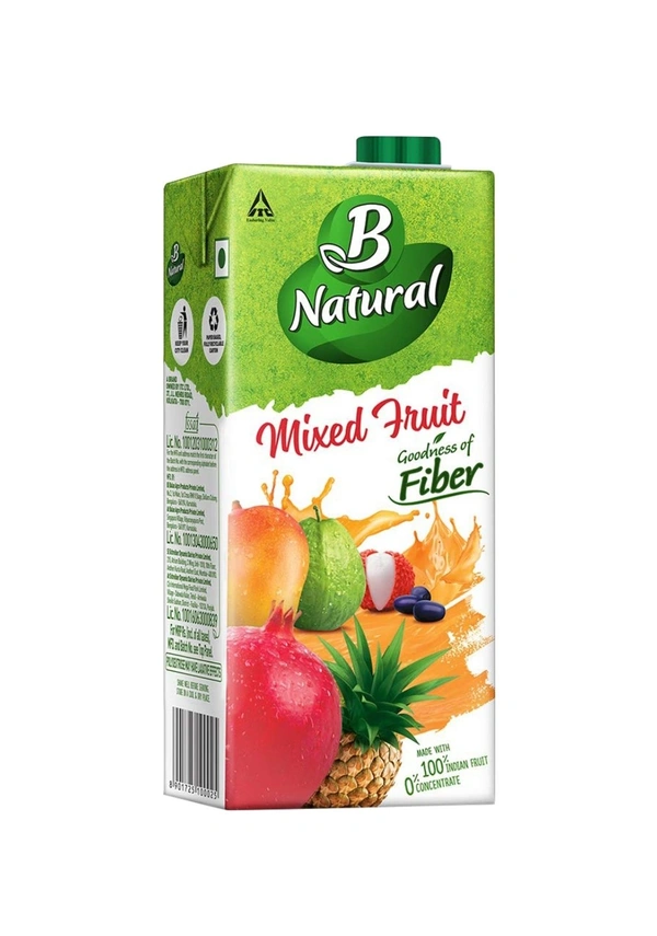B Natural Mixed Fruit Beverage  : 1Lt