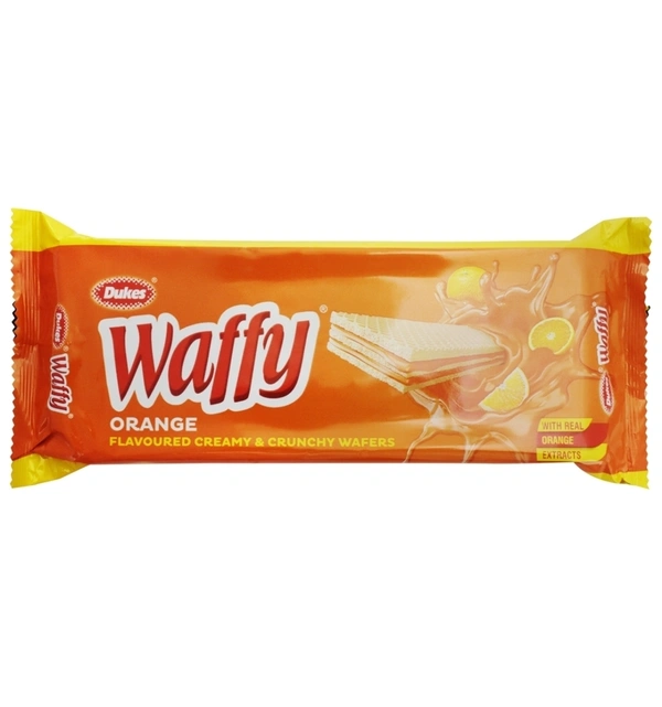 Dukes Waffy Orange Flavored Wafer Biscuits : 60Gms