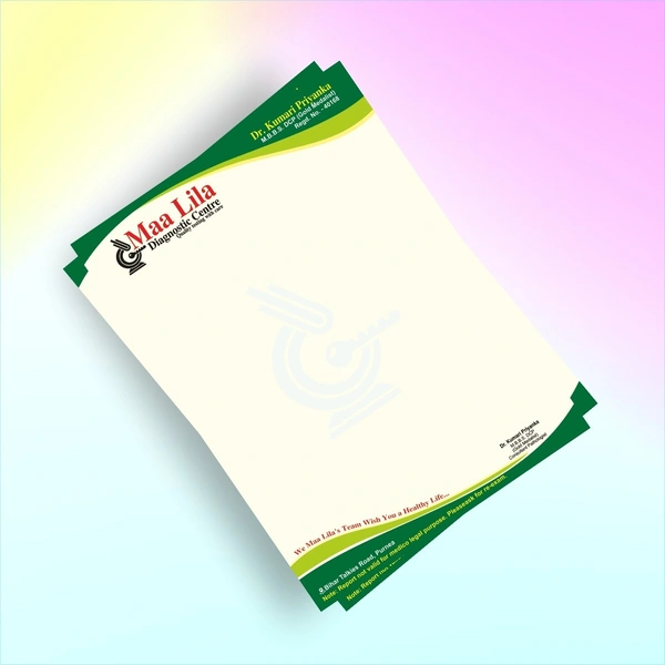 Pathology lab card printing- 1000 pc - Print of 100m Gsm JK Excel Bond Paper, A4