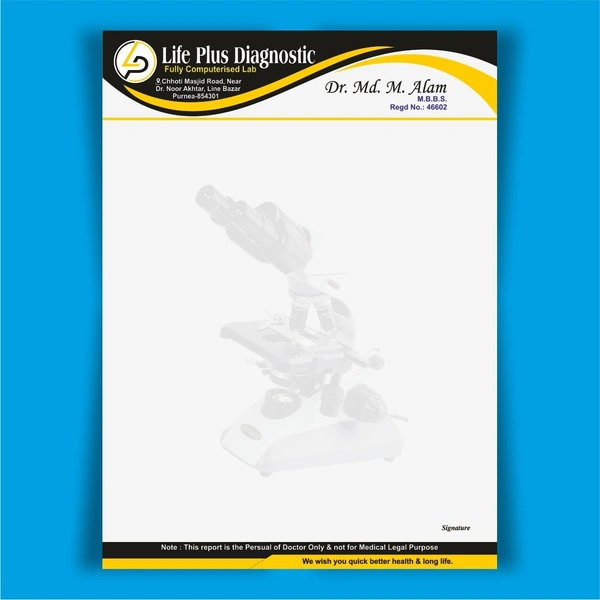 Pathology lab card printing- 1000 pc - Print of 100m Gsm JK Excel Bond Paper, A4