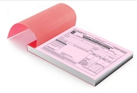 Single Colour Invoice A5 Book, Pack of 1000 With Printed Carbon Copy And Complete Binding 
