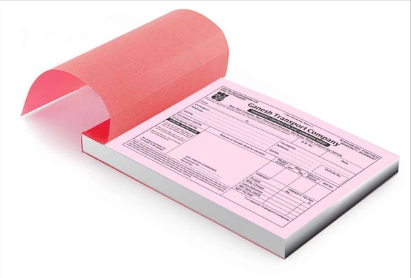 Single Colour Invoice A5 Book, Pack of 1000 With Printed Carbon Copy And Complete Binding 