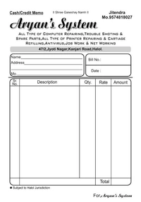 Single Colour Invoice A5 Book, Pack of 1000 With Printed Carbon Copy And Complete Binding 