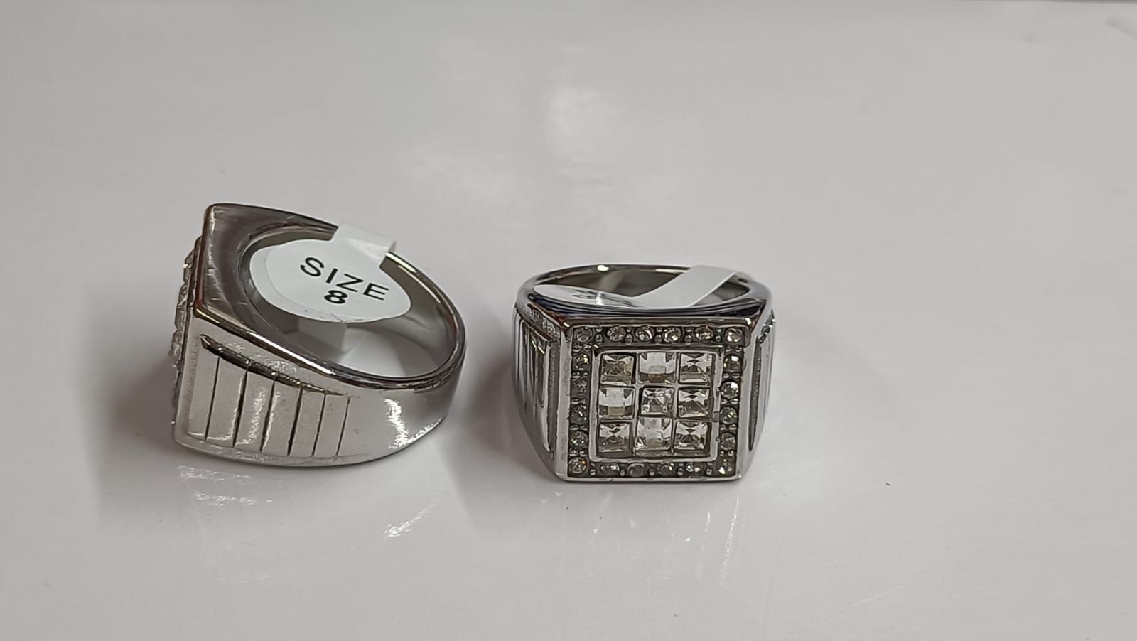 fcity.in - Trendy Luminous Ecg Men Silver Steel Plated Promise Ring Pack1 /