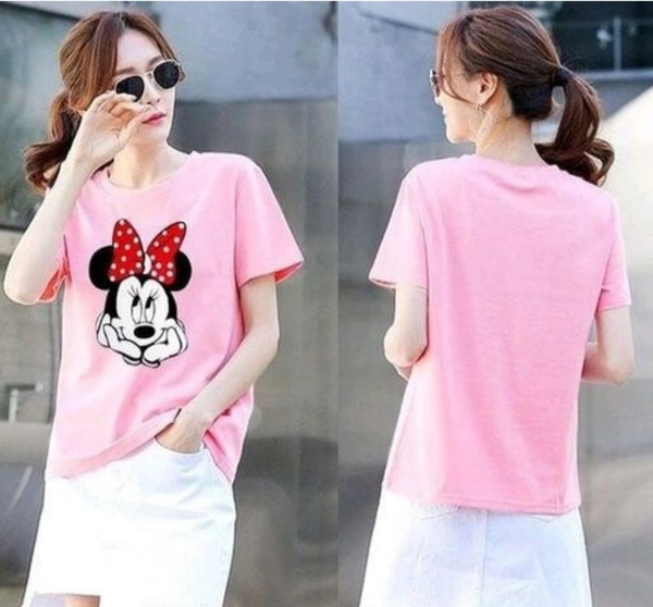 Girls T Shirts( Combo Of 4) - Pink Lace, S/m/l/xl