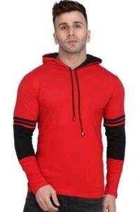 Hoody Tshirt Best Quality - Red, 40