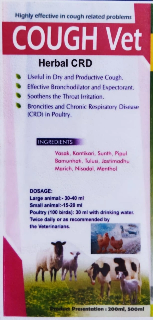 COUGH VET (Effective herbal Cough remedy) 1ltr