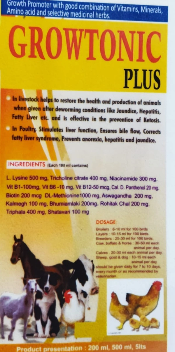 GROWTONIC PLUS ( Powerful Growth promoter) 1ltr