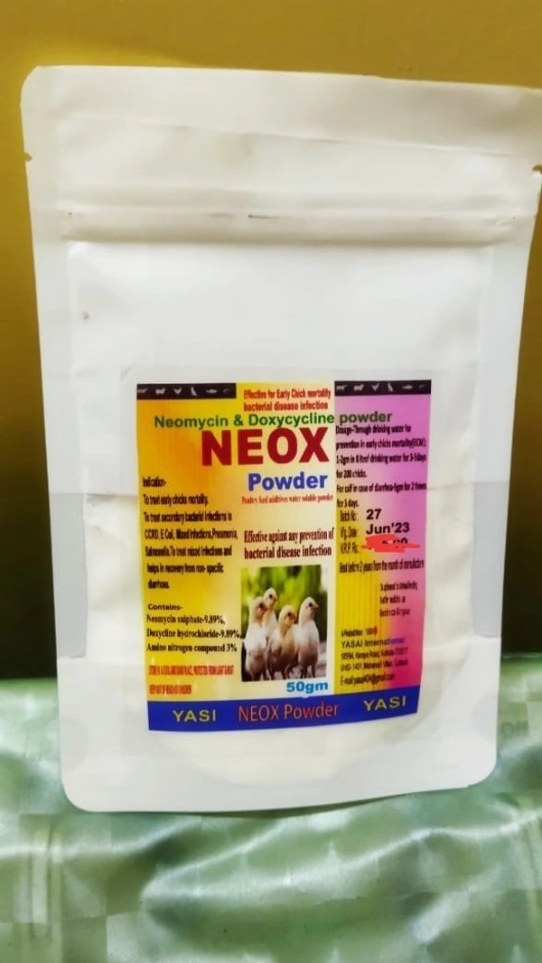 NEOX POWDER ( Neodox & Doxyclycline) Early chick mortality 50gm