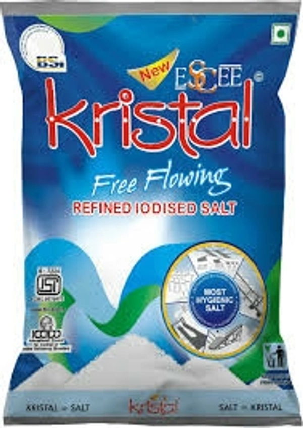 கிரிஸ்டல் உப்பு / Kristal Powdered Salt (Iodised) / Thool Uppu - 1 Kg