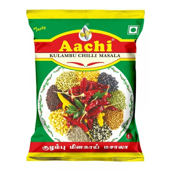 ஆச்சி குழம்பு மிளகாய் தூள் / Aachi Kulambu Chilli Powder / Pulikulambu  - 50 Gms