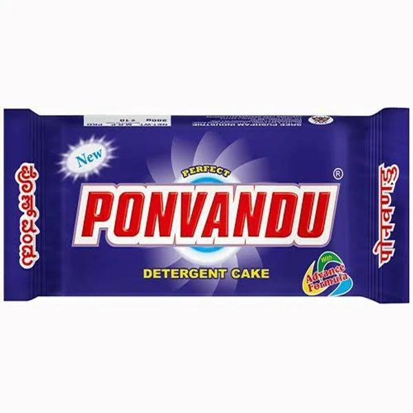 பொன்வண்டு டிட்டெர்ஜெண்ட் சோப் / Ponvandu Detergent Soap (6 Pieces)- Offer - 250 Gms (6 Pieces)
