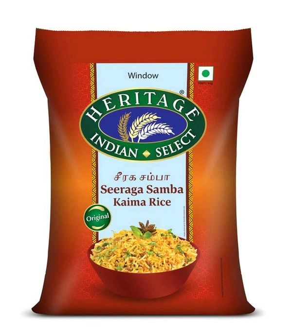 சீரக சம்பா அரிசி / Zeera Samba (Heritage Brand / Kaima Rice) - 1 Kg