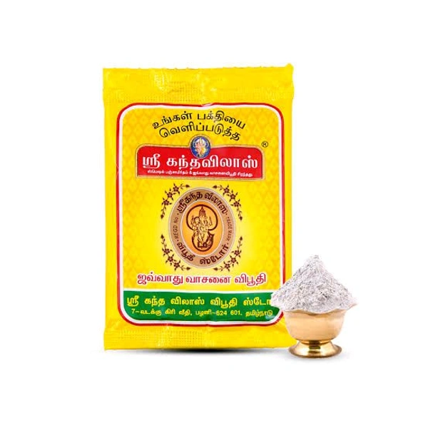 ஸ்ரீ கந்தவிலாஸ் ஜவ்வாது வாசனை விபூதி / Sri Kandhavilas Vibhuthi
 - 500gms
