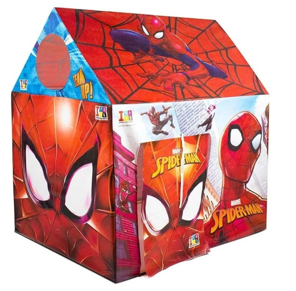 Cartoon Theme Kids Play Tent House - Indoor & Outdoor Tent Toy for Toddlers 2-6 Years (Red)