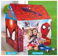 Cartoon Theme Kids Play Tent House - Indoor & Outdoor Tent Toy for Toddlers 2-6 Years (Red)