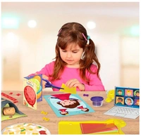 Imagimake My First Craft Kit - 25 DIY Art & Craft Activities with Activity Book, Child-Safe Scissor & 4 Dough Tubs for Kids 3+ Years Delivery Time: 2-3Days