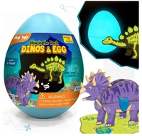 Imagimake Mapology Glow in The Dark Dinos & Egg - 3D Dinosaur Puzzle for Kids 5+ Years | Build & Play Delivery Time: 2-3Days