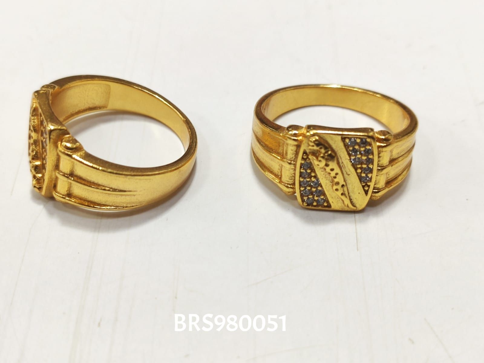 Plain swastik Design Male Gold Ring 01-04 - SPE Gold