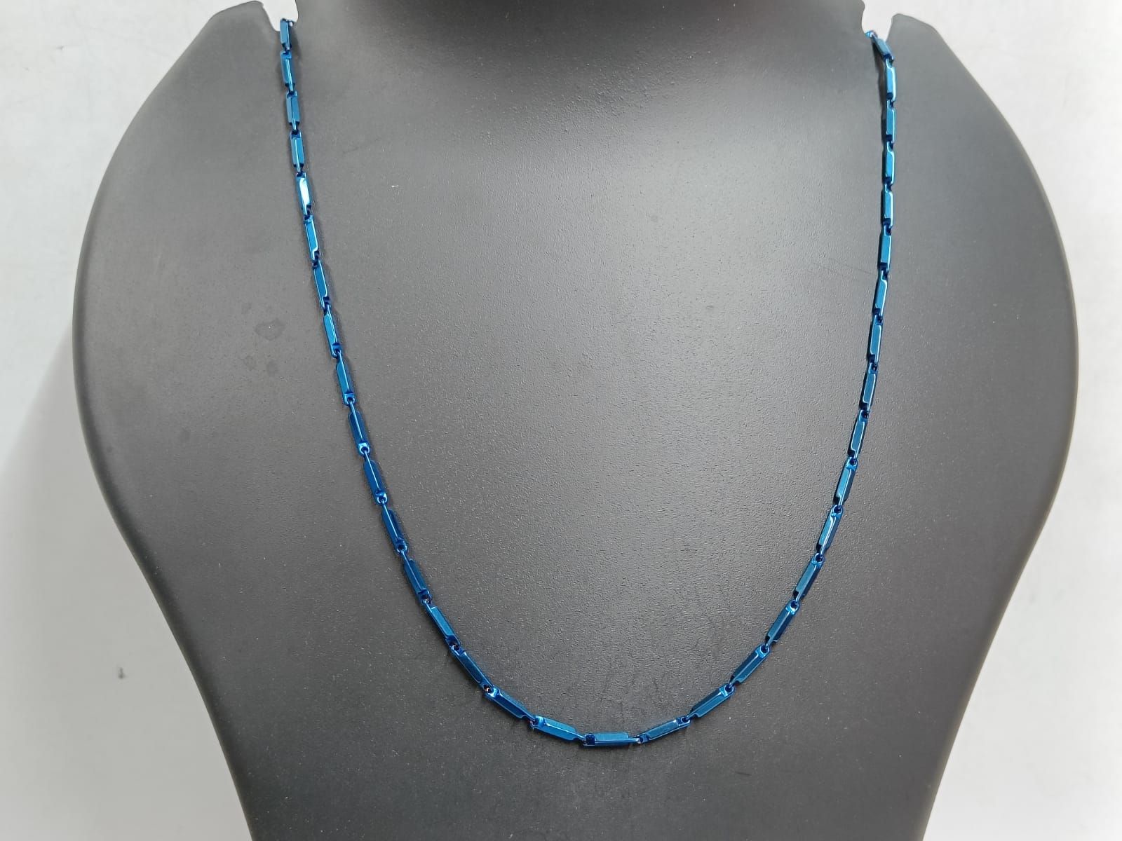 Silver Necklace with Rectangle Lapis Lazuli Pendant – GT collection