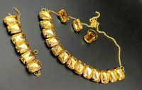 Diamond Neckpeice With Earing, Ring & Bracelet 