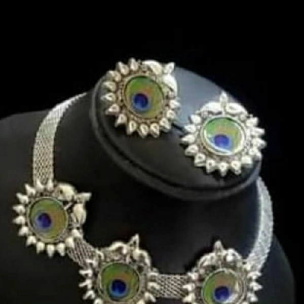 Peacock Neckpeice With Earing