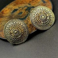 Siver Golden Circle Earing