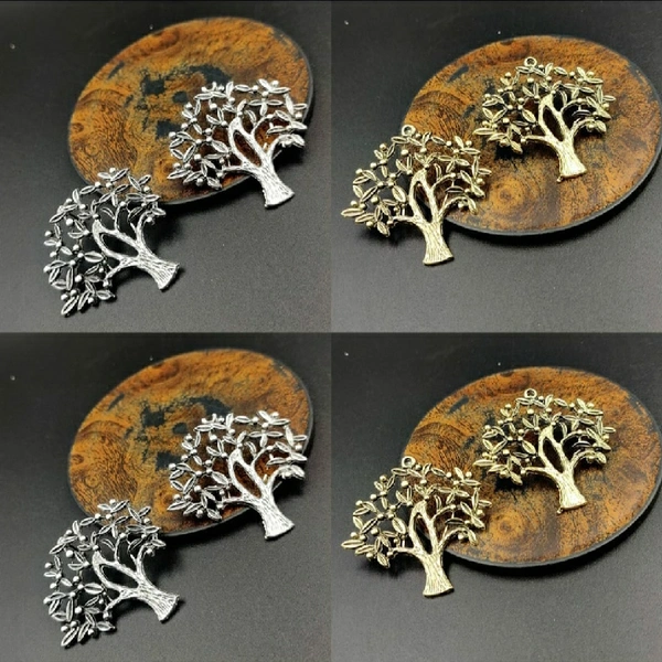 Tree Shape Golden Silver Earing