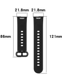 ACESHLEY Silicone Band Strap for Redmi Watch 2 Lite, Redmi GPS Watch Only (Smart Watch NOT Included) (Black)