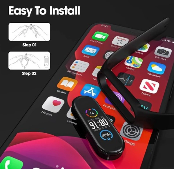 Mi Band Sounce Adjustable Xiaomi Mi Band 5 Smartwatch Soft Silicone Strap Band Bracelet (Not compatible with Mi Band 3 / Mi Band 4)