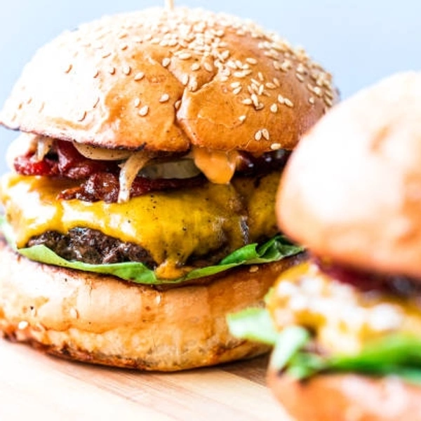 (kavsan) Barbeque Veg Burger