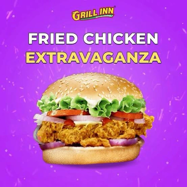 (Grill Inn) Fried Chicken Burger