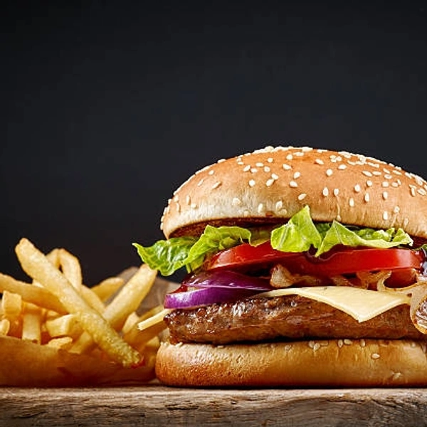 (De Medrid) Aloo Tikki Burger - With Fries