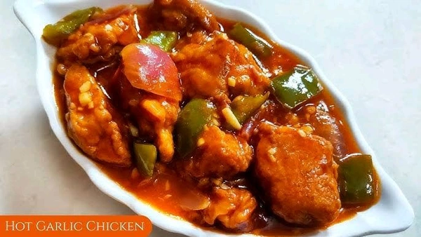 (Spicy bite2) Chicken Hot Garlic - Gravy, Boneless