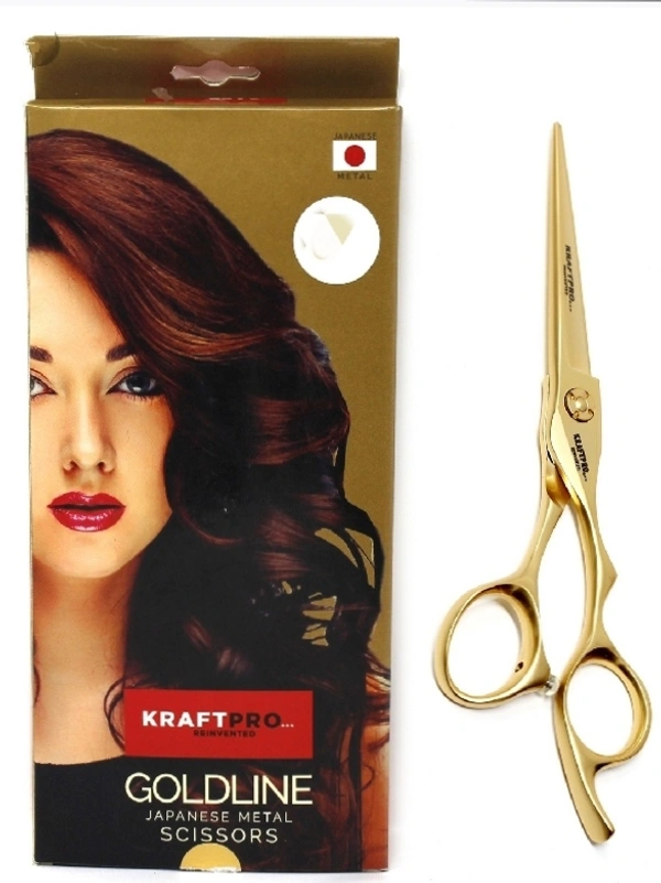 Kraftpro Goldline Scissor - Korea, Golden, 5.5, Non Returnable