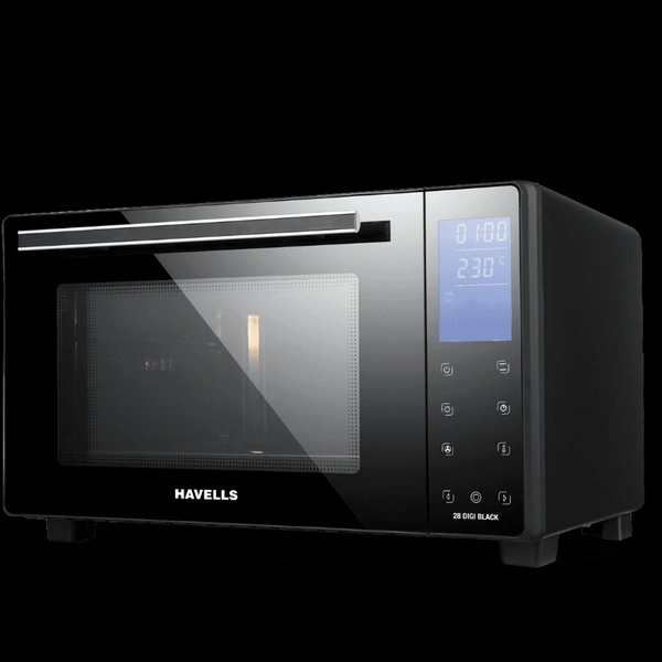 Havells OTG 28 LTR DIGI BLACK 1500W - Black, China, 8516, 7 Days, 28L, 2 Years Manufacturers, Customer Care No.08045 77 1313 Email-id:customercare@havells.com