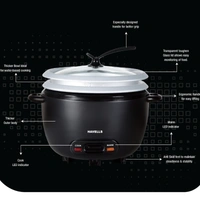 Havells X press Cook 1.8 Ltr 2 bowl - China, 8516, Customer Care No.08045 77 1313 Email-id:customercare@havells.com, 7 Days, 2 Years Manufacturers, 1.8L