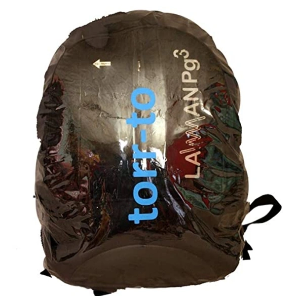 Torr-to Bag Cover, Rain Cover for All Size Bags, Backpack, Laptop Backpack, College Bag, School Bag - Transparent, India, Standard, 3926