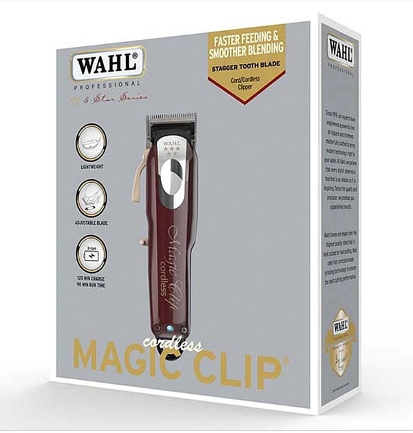 Wahl Magic Clipper - 290gm without cord, Cutting width 40mm, 7 Days, United States Of America, Multicolored, 8510, 2 Years Manufacturers Warranty