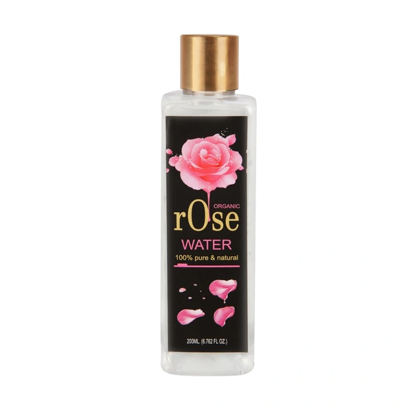 UNO TOUCH Organic Rose Water 200 ML. - India, Transparent, 200ml, Non Returnable, Phone: +91 9820957825, Email: unotouch@unotouch.com, Organically grown rose flowers, distilled water, Non Returnable, 250g, 3303, 5 Star