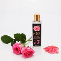UNO TOUCH Organic Rose Water 200 ML. - India, Transparent, 200ml, Non Returnable, Phone: +91 9820957825, Email: unotouch@unotouch.com, Organically grown rose flowers, distilled water, Non Returnable, 250g, 3303, 5 Star
