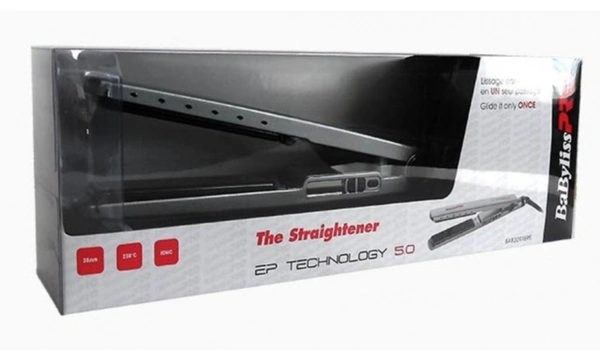 Babyliss Pro Hair Straightener EP Technology 5.0  - 8516, 28mm, Silver Grey