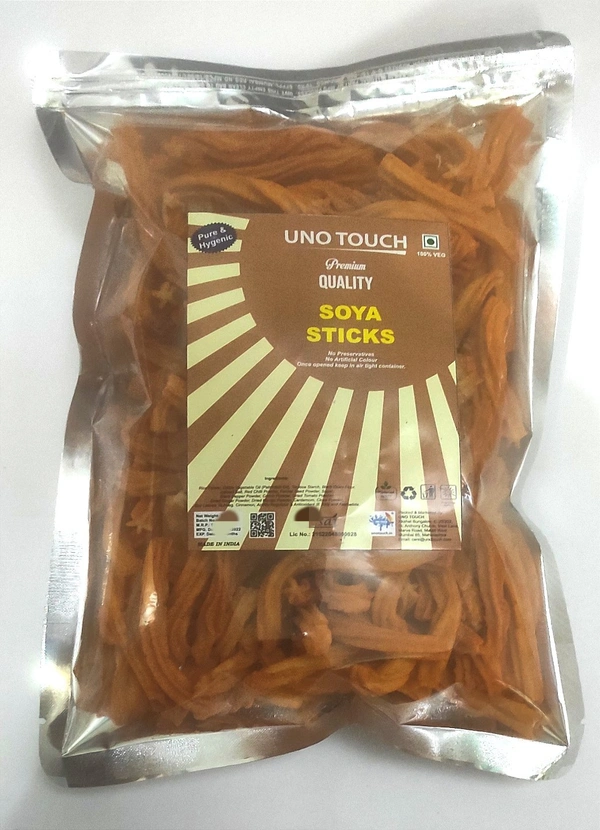 UNO TOUCH Soya Sticks 250gm. - India, 3 Months From Manufacturing, Non Returnable