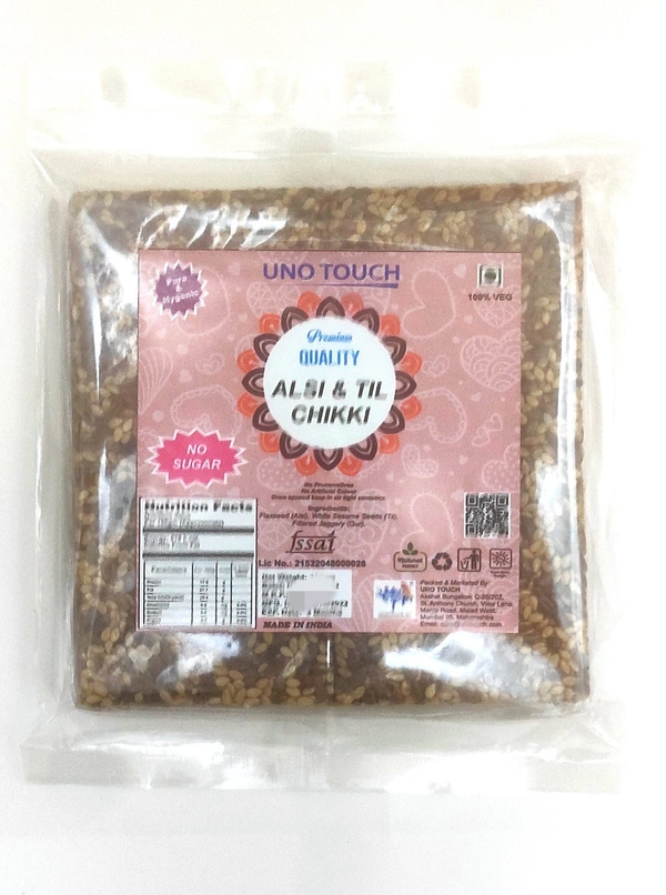 Uno Touch UNO TOUCH Alsi & Til Chikki - India, Non Returnable, 100gm