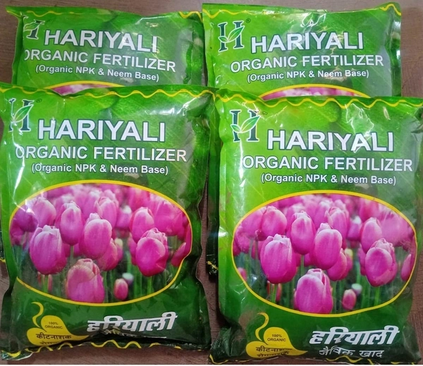 Hariyali Agro Organic Fertilizer (Neem Base) - 1.6 kg (Pack of 4)  - India, 1.6kg, Non Returnable