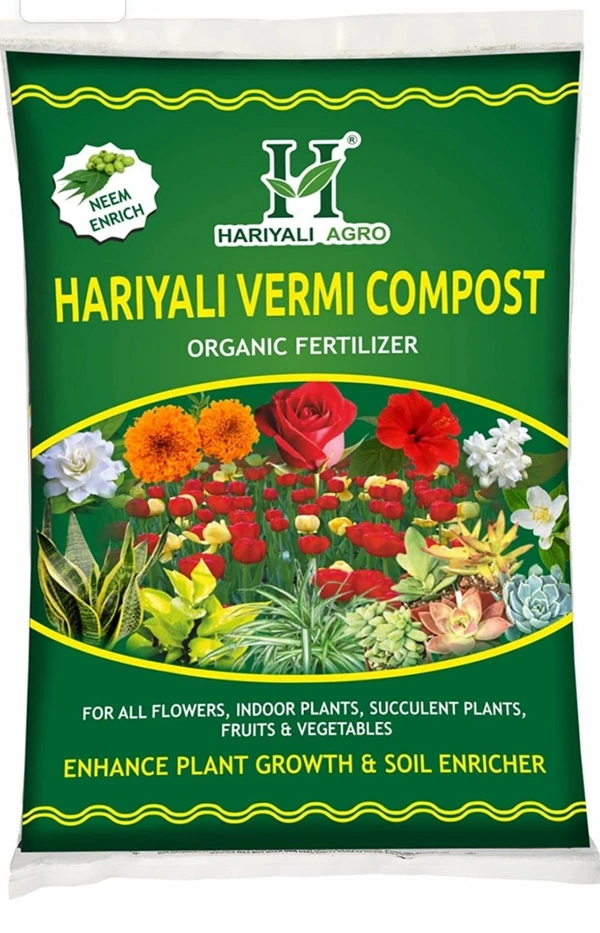 Hariyali Agro Organic Vermi Compost - 3 KG (Pack of 3)  - India, Non Returnable