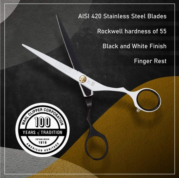 Wahl Ice Steel Series Scissor 6.0 Inches - United States Of America, 8213, Non Returnable, 6.0 inches