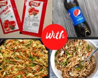Chicken Chow Main With Cold Drink