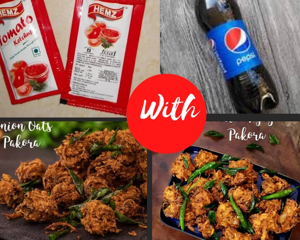 Chicken Pakoda Wth Cold Drink