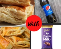 2 Pieces Chicken Patties With Cold Drink And Dairmilk Chocolate